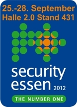 Besuchen Sie uns auf der Security 2012 am 25. - 28. September in Essen. Wir stellen in Halle 2.0 Stand 443 aus.